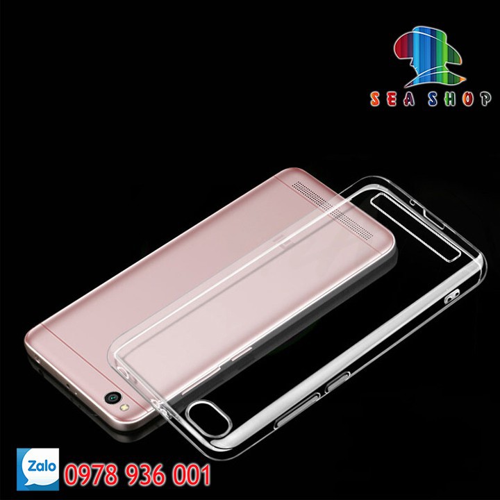 [TẶNG CƯỜNG LỰC]Ốp lưng Xiaomi Redmi 5A silicon trong suốt