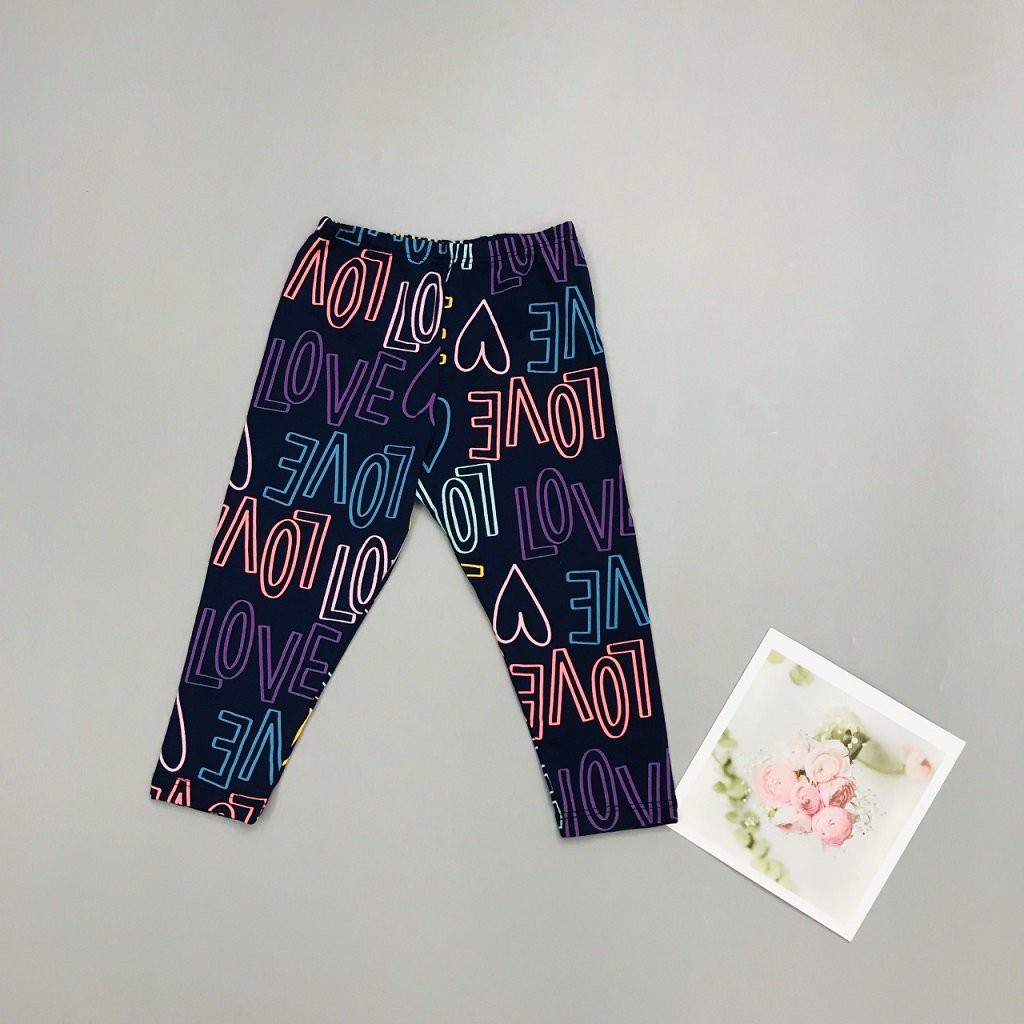 Quần legging bé gái, quần legging cho bé chất cotton mềm mát, size 9-14 tuổi - SUNKIDS1