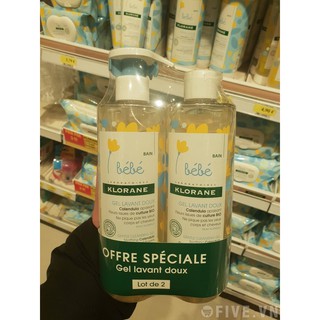 SỮA TẮM GỘI CHO BÉ KLORANE 500ml PHÁP
