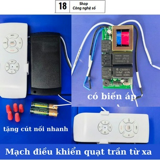 Bộ điều khiển quạt trần dùng cho quạt trần thông thường và quạt trần đèn quạt trần trang trí dễ lắp đặt