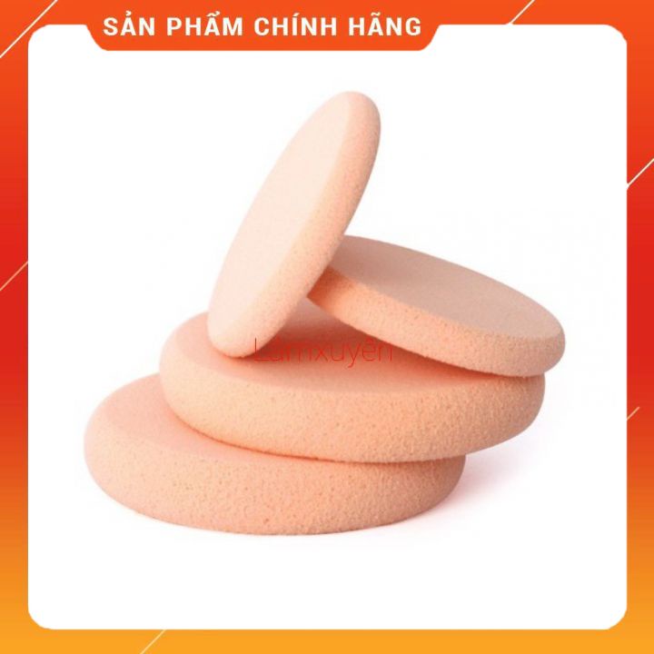 VACOSI SMALL DISC SPONGE _2PCS BP03 -Bông phấn ướt tròn nhỏ ( bịch 2 miếng)  bông phấn mềm mịn,dễ tán tiện lợi