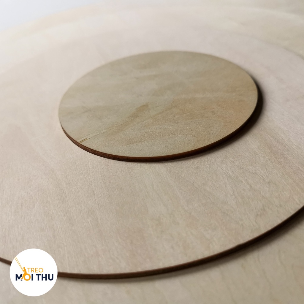 Miếng Gỗ Hình Tròn - Đủ Kích Thước - Trang Trí, Decor Nhà Cửa, DIY - Gỗ đoạn nhập khẩu - Treo Mọi Thứ