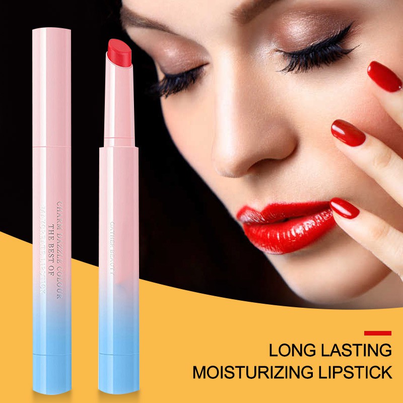 Son thỏi lâu trôi thiết kế nhỏ gọn xinh xắn cho nữ nhiều màu tuỳ chọn son bóng | BigBuy360 - bigbuy360.vn