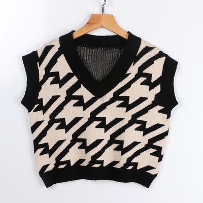 Áo Len Không Tay Cổ Chữ V Thiết Kế Mới Thời Trang Mùa Thu Đông Theo Phong Cách Hàn Quốc Dành Cho Nữ