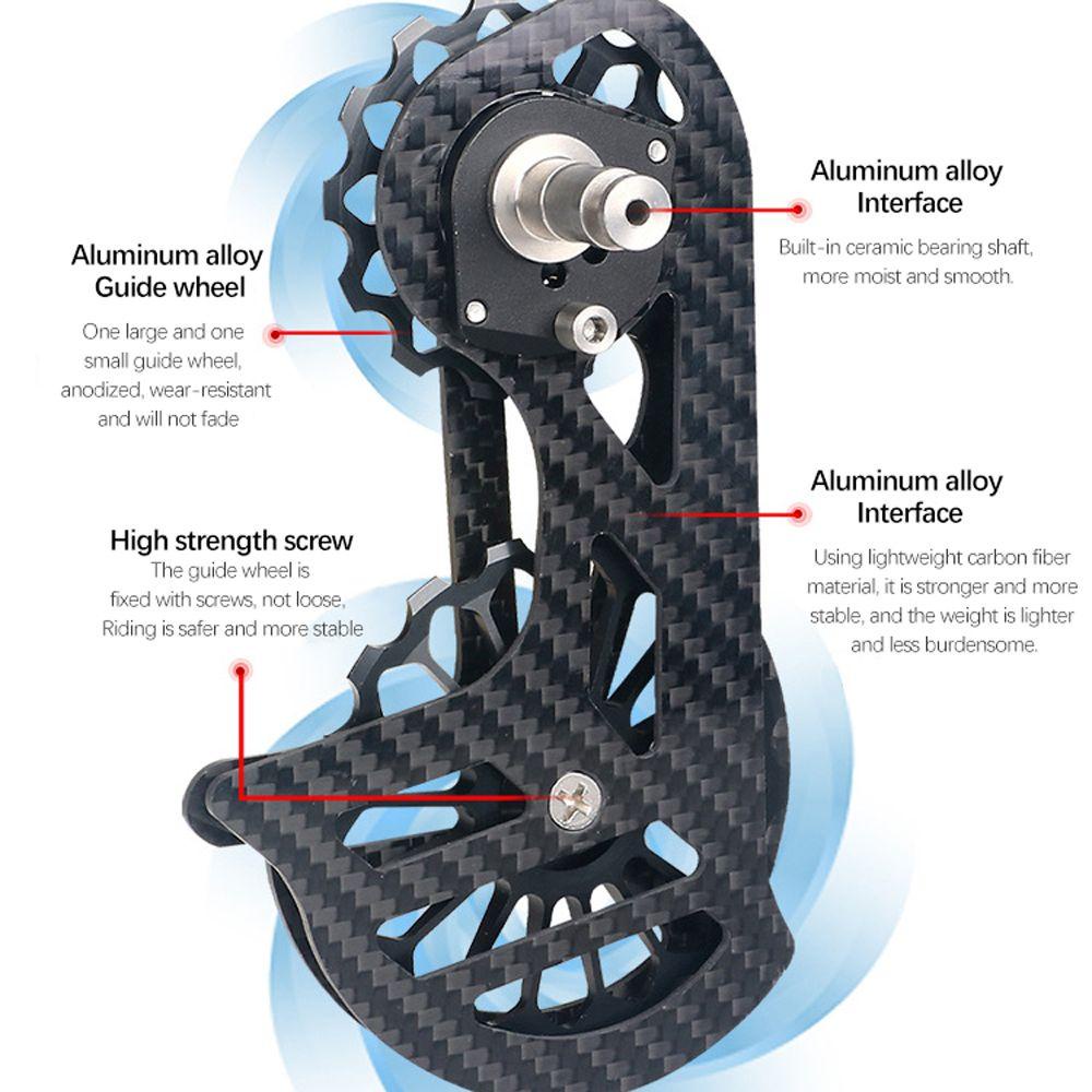 Bộ Ròng Rọc Dẫn Hướng Dẫn Phía Sau Xe Đạp Bằng Gốm Sứ