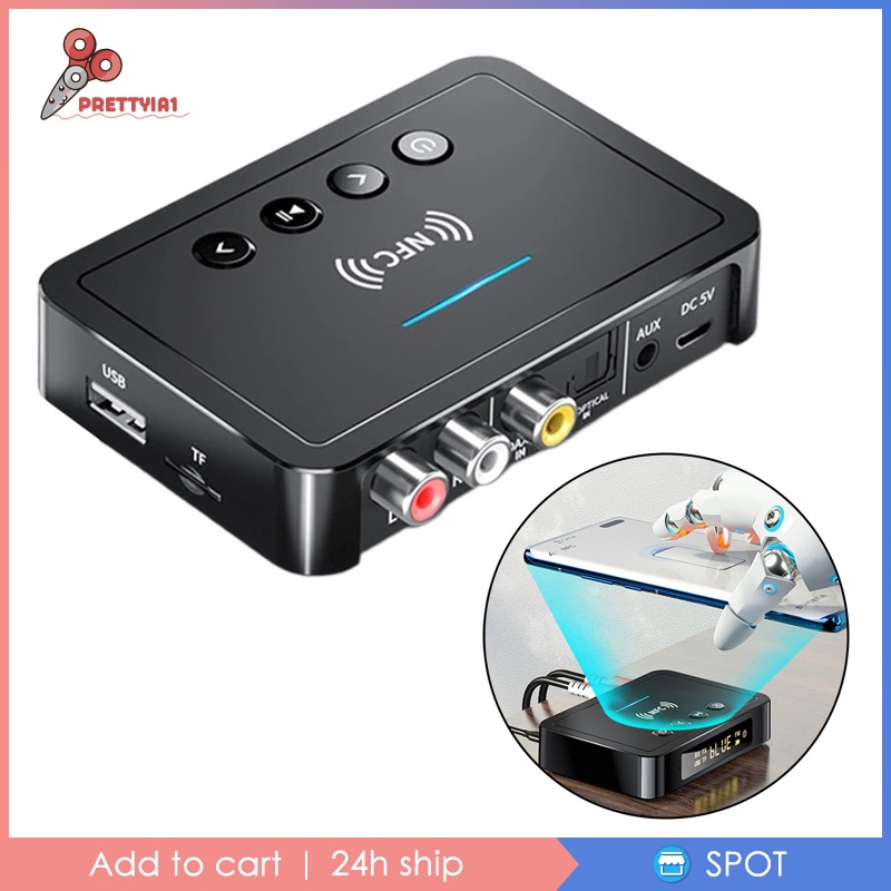 Thiết Bị Truyền Nhận Tín Hiệu Âm Thanh Bluetooth Không Dây NFC Prettyia1 RCA