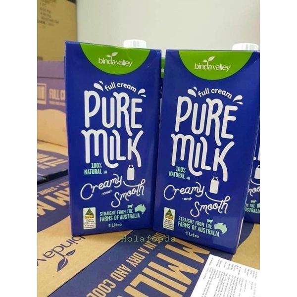 Thùng 12h Sữa tươi Úc PURE Milk 1 Lít date 6/2024