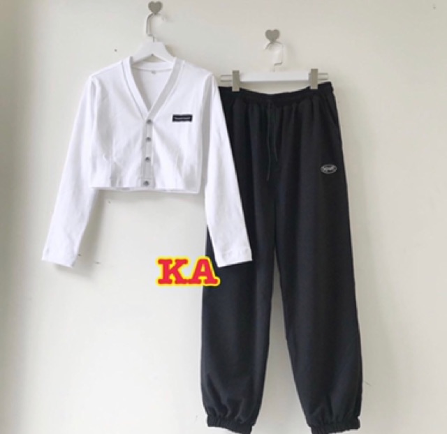 Áo croptop tay dài bandar, hình thật ảnh áo trải sàn | BigBuy360 - bigbuy360.vn