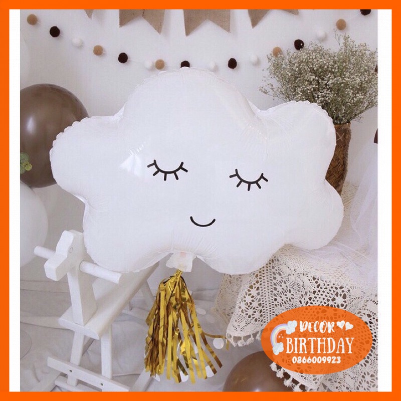 Set Sinh Nhật Hàn Quốc Mẫu Gấu Nâu Happy Siêu Xinh Đầy Đủ Như Hình Kèm Đồ Bơm Băng Dính Bóng