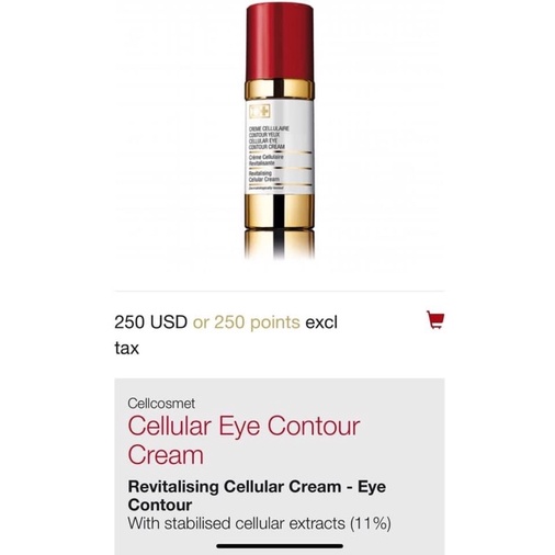 Kem mắt Cellcosmet Cellular Eye Contour Cream Chiết 10g