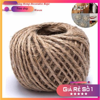(sale) Cuộn Dây thừng Gai Treo Ảnh Dây Thừng Trang Trí Làm Thủ Công Handmade DIY Dài 30m Giá Rẻ giá rẻ