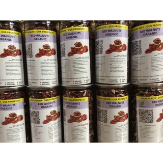 Hạt óc chó đỏ hữu cơ Mỹ LinMart 300 gram