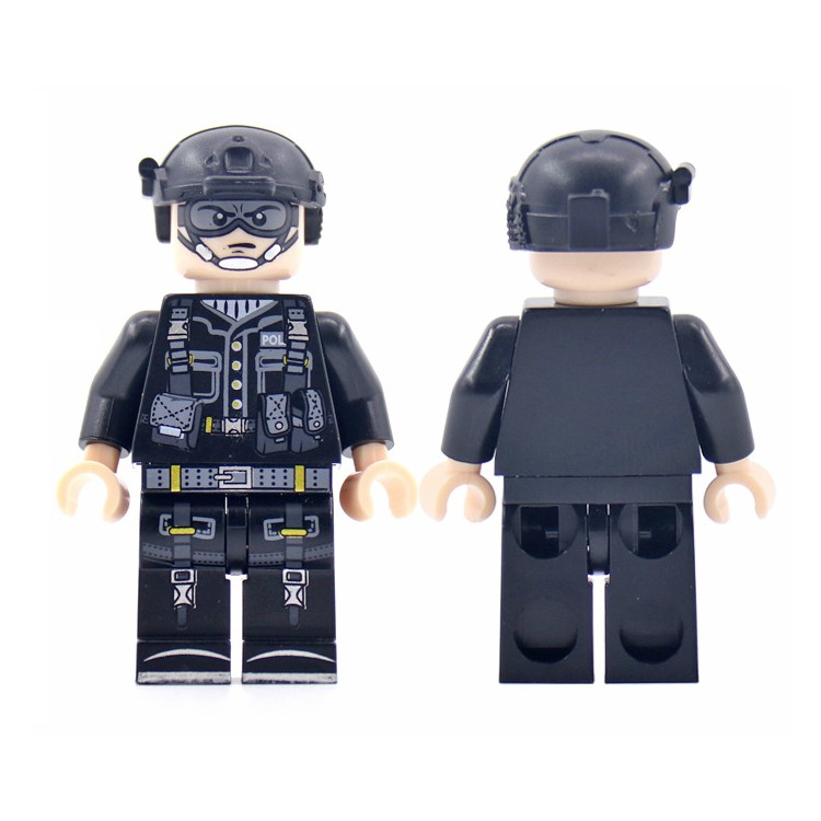 Minifigures Nhân Vật Lính Đặc Nhiệm Swat Được Thiết Kế Đẹp NO.855