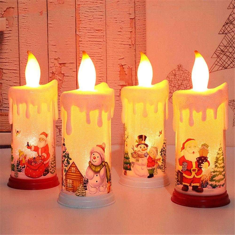 WTTLE Đèn LED Hình Nến Không Lửa Độc Đáo Trang Trí Nhà Cửa