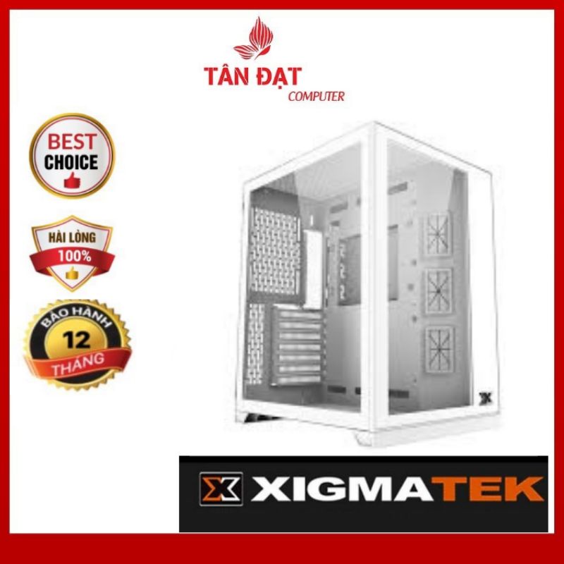 ( Siêu Đẹp )Vỏ Case Máy Tính XIGMATEK AQUARIUS S - ARTIC (No Fan) - Hàng chính hãng - Mới 100%  Mai Hoàng