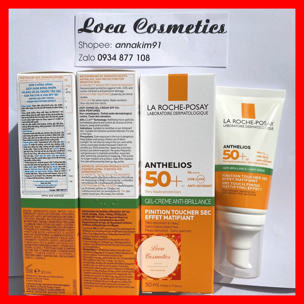 [Sẵn-Auth] La_Roche_Posay Anthelios XL Gel SPF 50+, Kem chống nắng