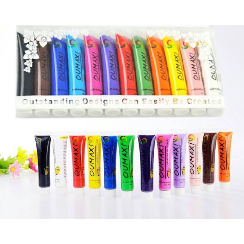 BỘT VẼ MÓNG TAY HOẠ TIẾT CÁC KIỂU PHÂN LOẠI 12ml và 22ml