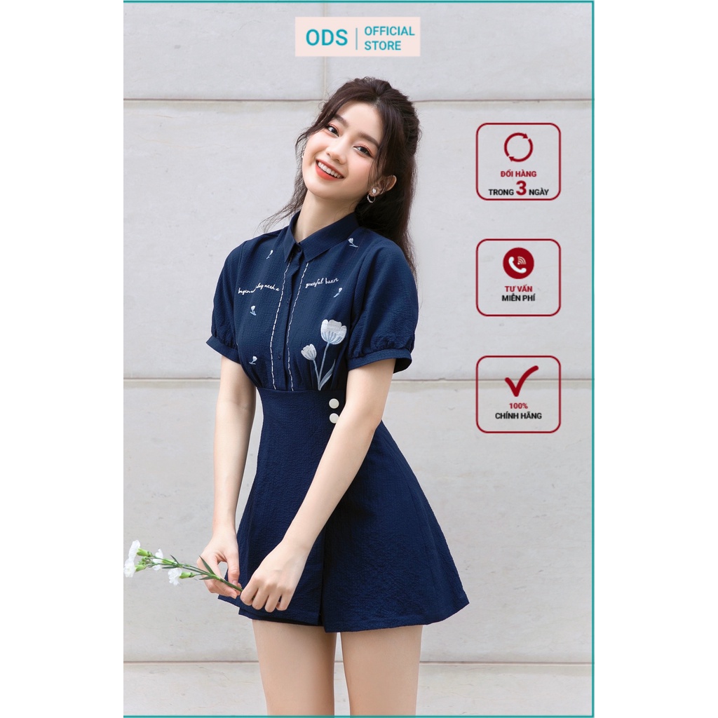 Jumpsuit Oversized thêu hoa tulip [XI9]