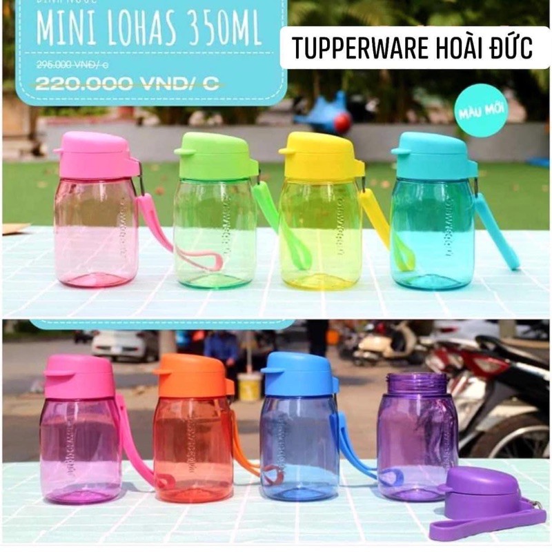 Bình nước cho bé mini lohas 280ml / 350ml tupperware