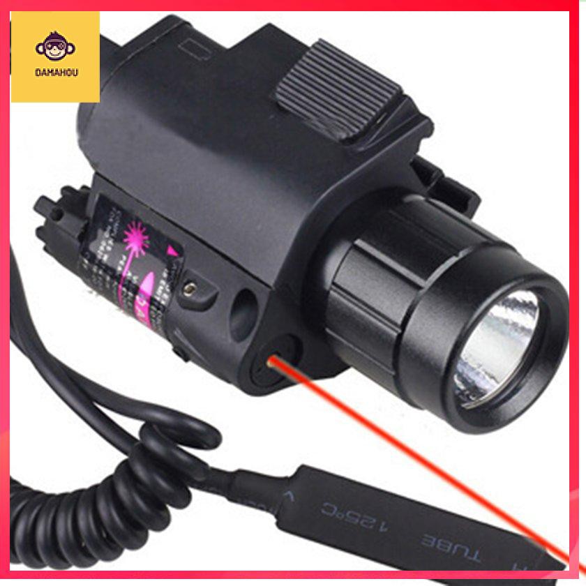 【Trong kho】Combo 2 trong 1 200 Lumen Chiến thuật Đèn pin LED chiến thuật + Combo Laser đỏ