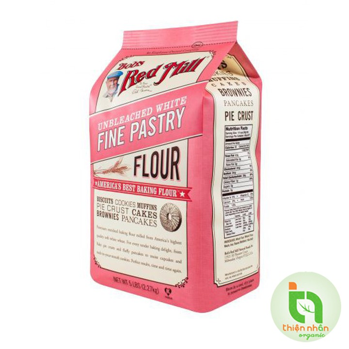 Bột mì mềm không tẩy  Bob's Red Mill 2.27kg - Unbleached Fine Pastry Flour
