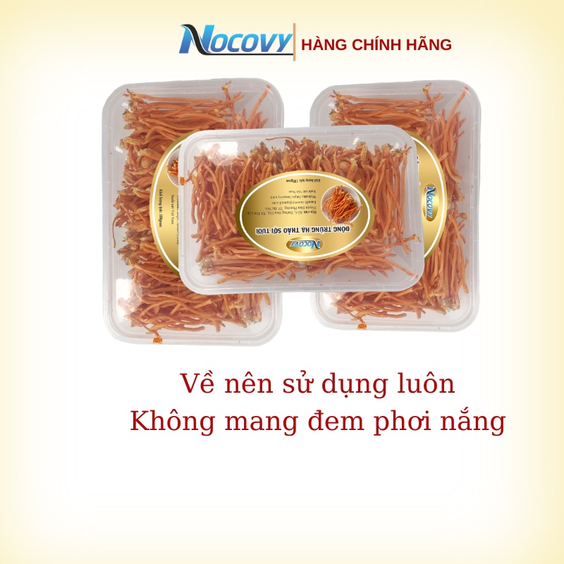 Đông trùng hạ thảo tươi nguyên sợi Nocovy hữu cơ hàng chuẩn, bảo hành tốt