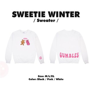 Áo Sweater form rộng CANDY trắng kem - Gumbles Official