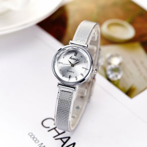 Đồng hồ nữ Kasiqi dây thép nhuyễn siêu nhẹ thời trang SP719