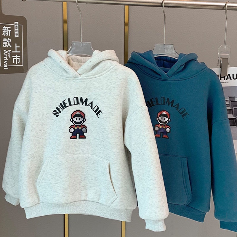 Áo hoodie thời trang thu đông kiểu dáng mới lạ cho bé trai