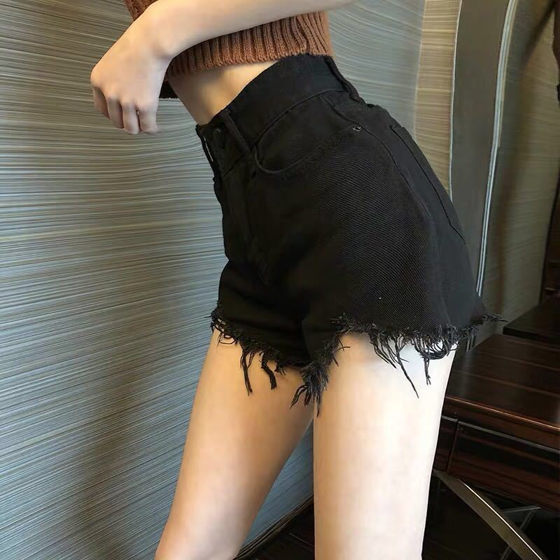 Quần Short Nữ 🍊 [Tiệm Vải Xinh] 🍊Quần Đùi Denim Lưng Cao Phong Cách Hàn Quốc Cho Nữ Quần Đùi Nữ Rách