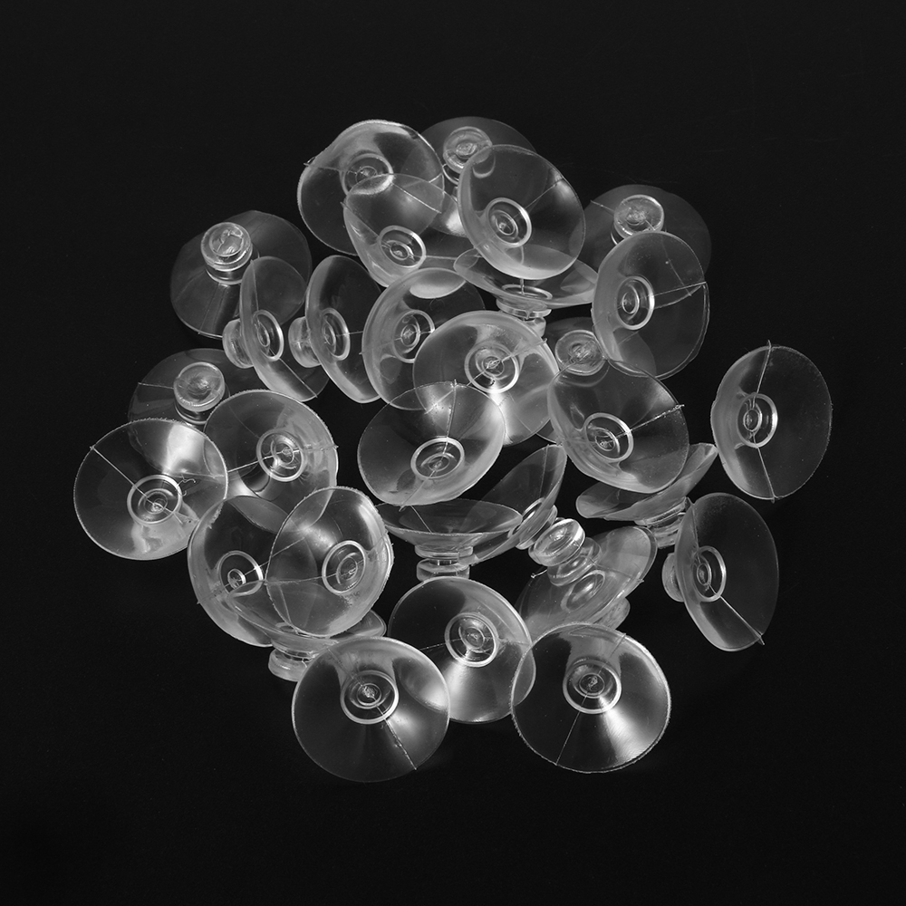 Bộ 30 Miếng Dán Giác Hút 2cm Trong Suốt Hình Nấm Có Giác Hút Đựng Đồ Dùng Nhà Tắm Tiện Dụng