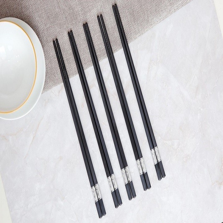 Bộ 10 đôi đũa khảm vàng phong cách Nhật Bản 2248