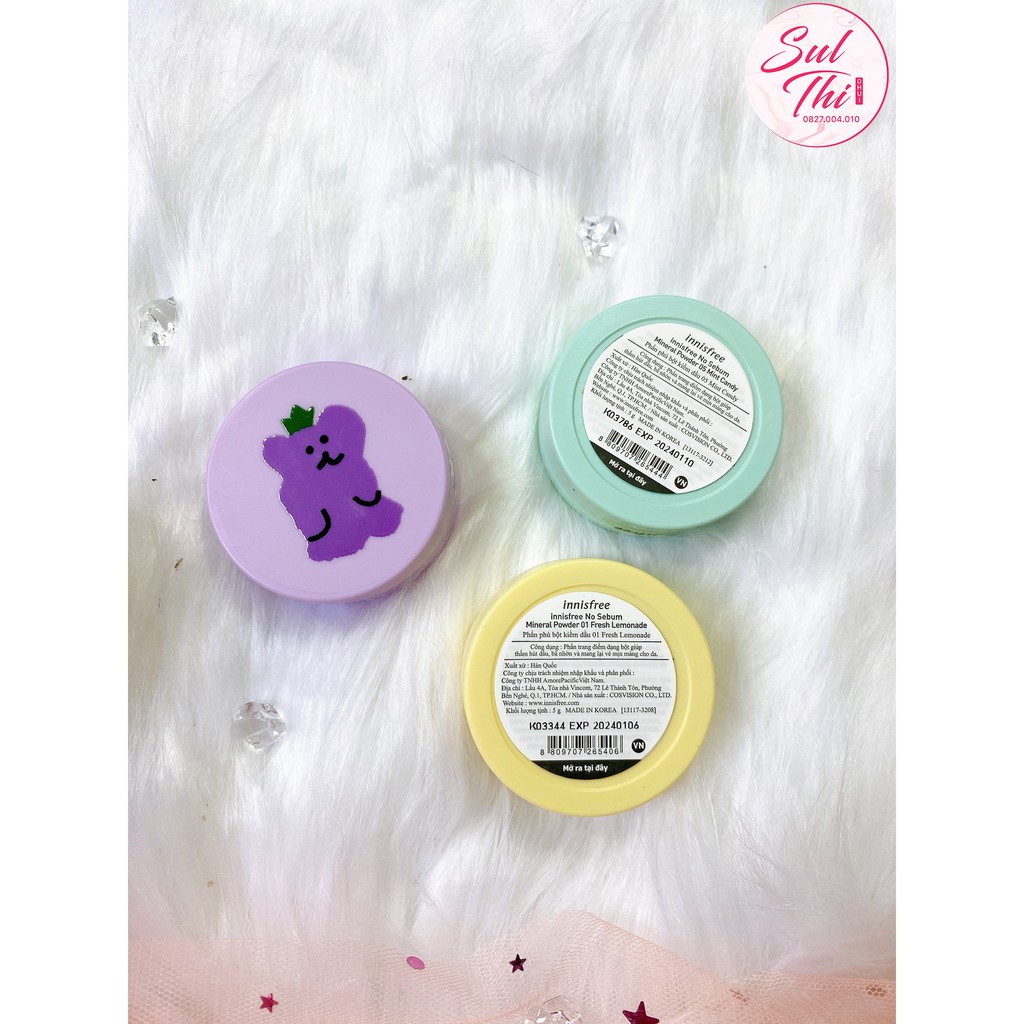 Phấn phủ kiềm dàu Innisfree no sebum x Dinotaeng phiên bản limit 2021 | BigBuy360 - bigbuy360.vn