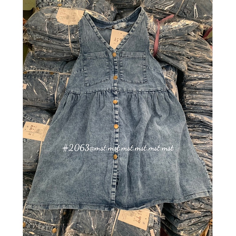 Váy Bò Sát Nách Dáng Babydoll Hàng Quảng Châu M2063- TT Korean