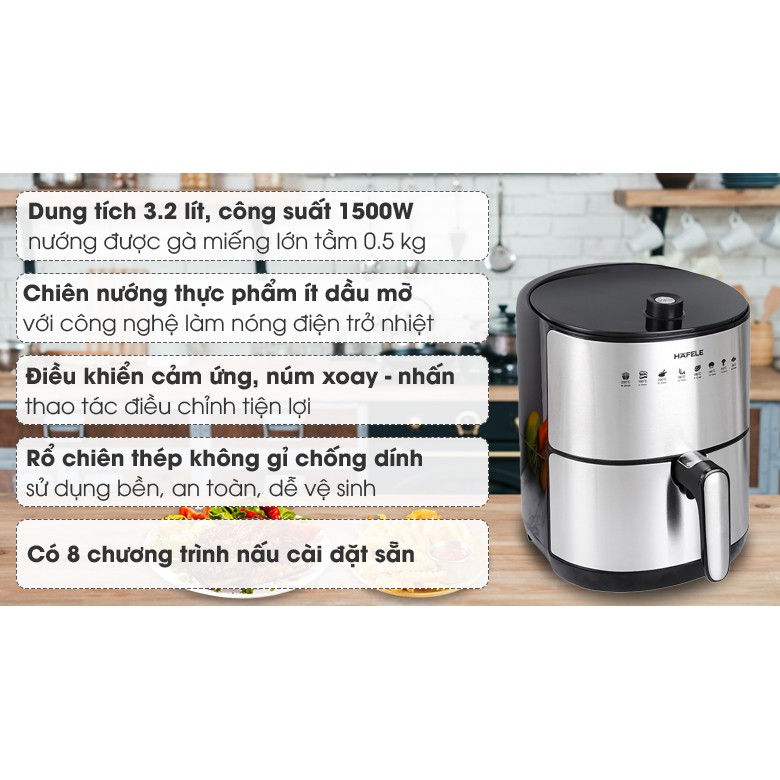 Nồi chiên không dầu Hafele AF- 68A (Chính hãng 100%)