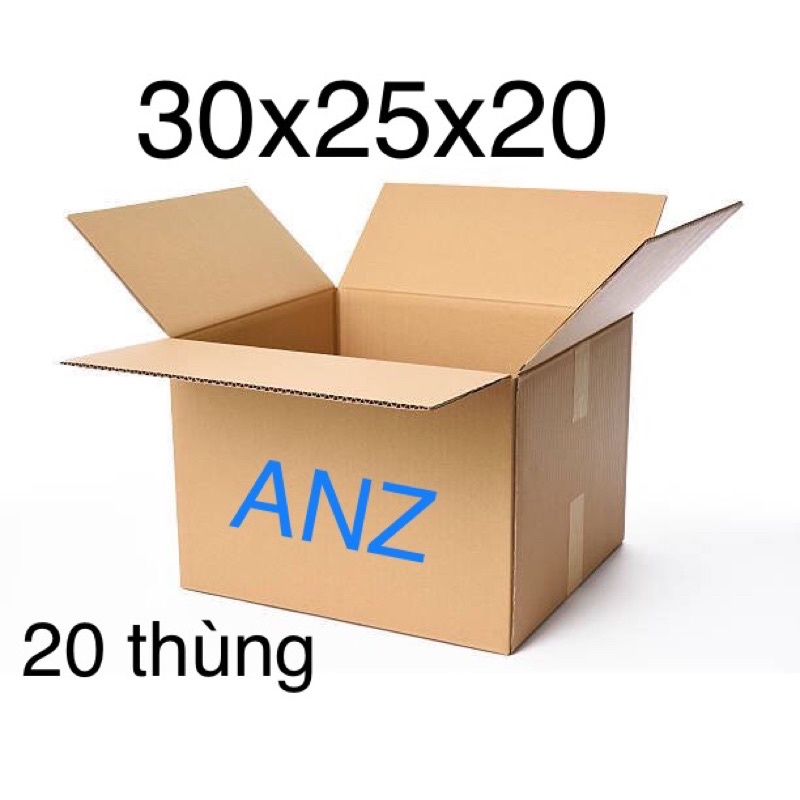 COMBO 20 thùng carton 30x25x20 cm( thùng cơ bản)