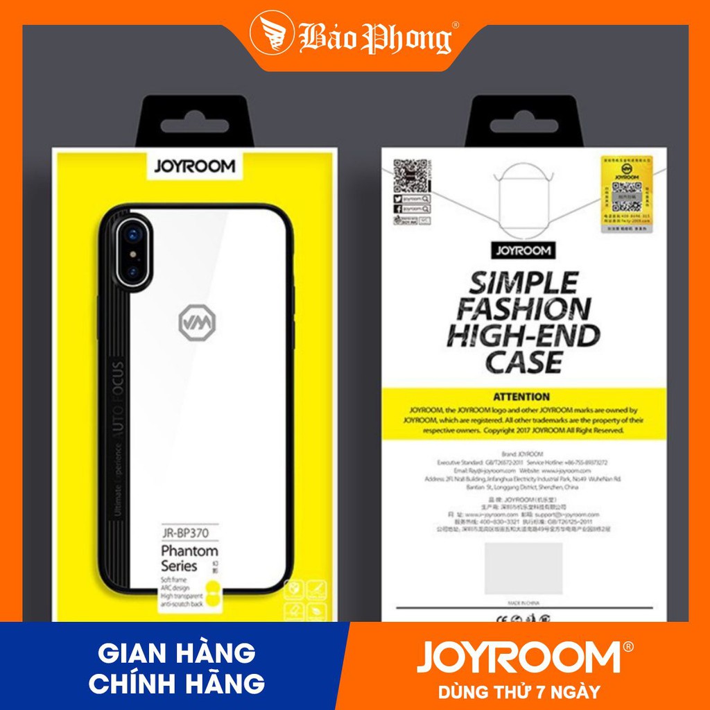 Ốp JOYROOM - JR BP370 IPhone X HTL