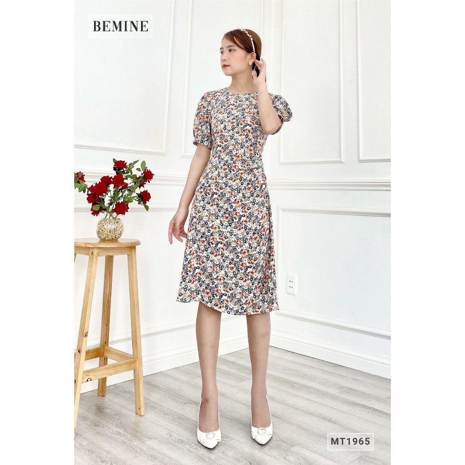 Đâm hoa tay bồng xếp ly eo BEMINE MT1965TRANG | BigBuy360 - bigbuy360.vn