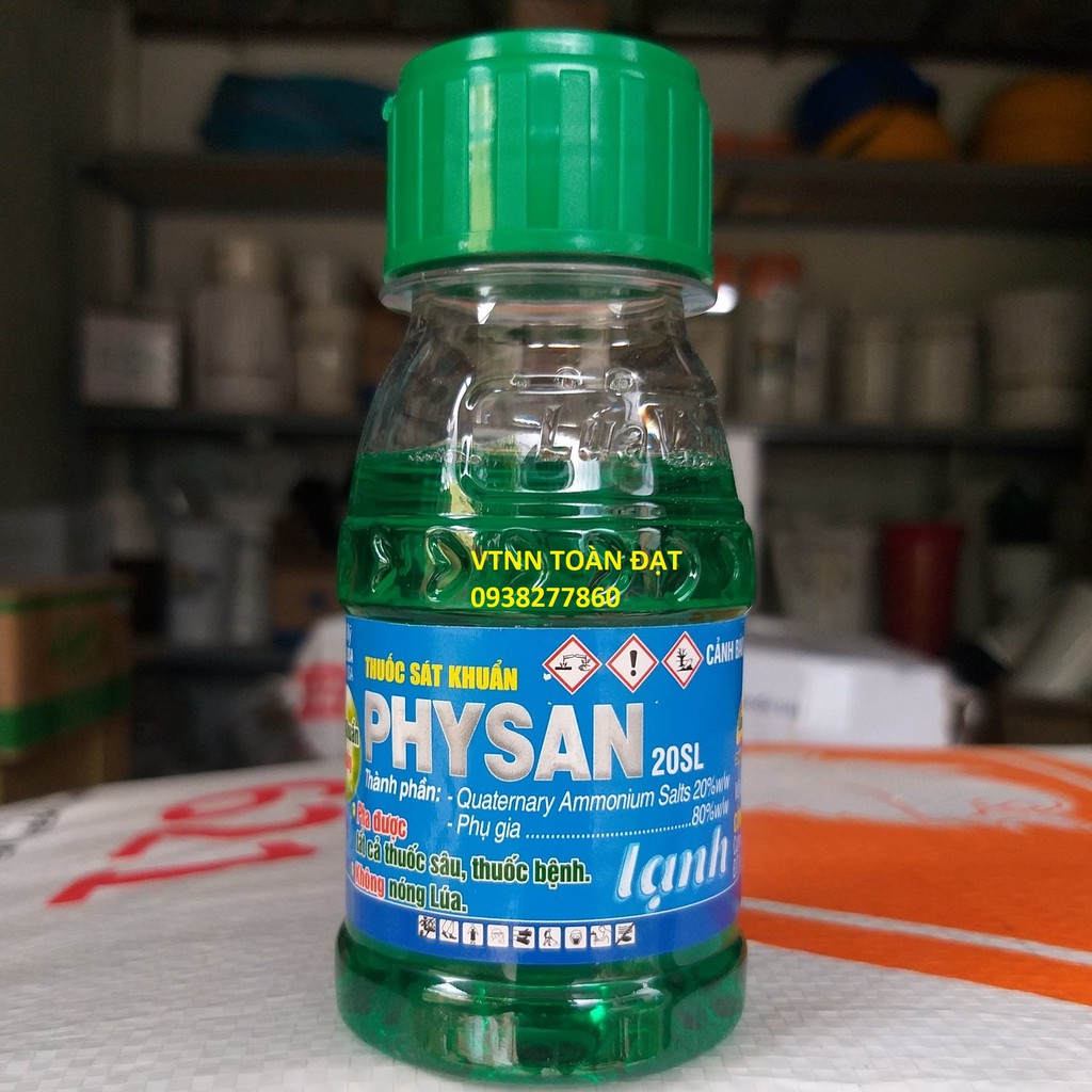 Thuốc Sát Khuẩn Trừ Nấm Bệnh PHYSAN 20SL (Lọ 100ml), thồi nhũn vi khuẩn - Physan lạnh