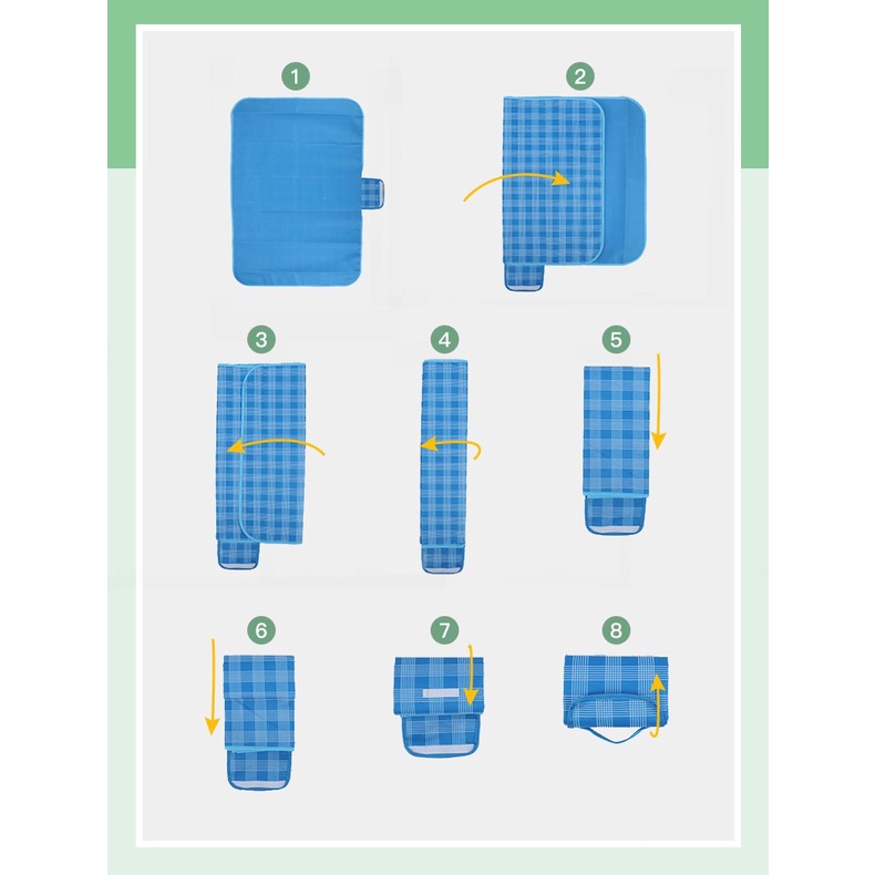 Thảm picnic, thảm trải dã ngoại chống thấm nước, thảm decor trang trí chụp ảnh gấp gọn