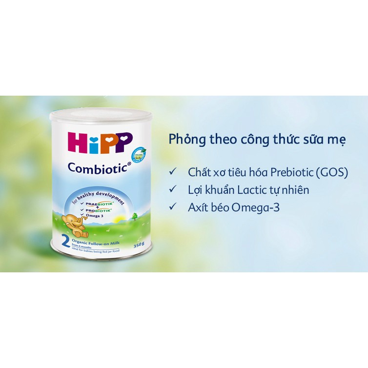 Sữa bột dinh dưỡng HiPP 2 Combiotic Organic 350g