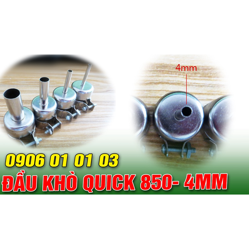 Đầu khò máy khò 850, cỡ 4mm