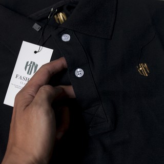 Áo thun Polo Logo KN - Đen