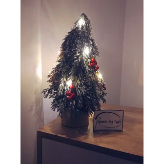 Cây thông Noel mini để bàn (kèm đèn)