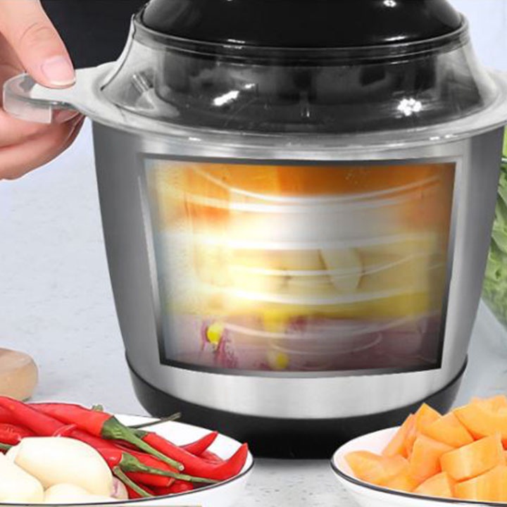 Máy Xay Thịt Cối Inox 4 Lưỡi Đa Năng 300W xay siêu nhuyễn