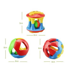 Lục Lạc Xúc Xắc 3 Món Cho Bé