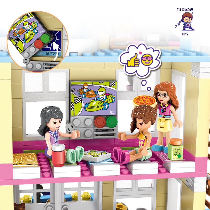 Đồ Chơi Lắp Ráp Friends Mô Hình Ngôi Nhà Tình Bạn Emma Olivia Và Andrea Đồ Chơi Bé Gái 3012