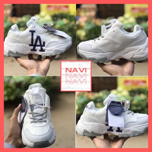 [🔥FULL BOX, BILL 💯🔥]Giày Thể Thao, Giày Sneaker Sneaker L.A Trắng Chữ Tím, Đế Cao