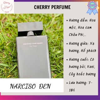 Nước Hoa Nữ 𝗡𝗮𝗿𝗰𝗶𝘀𝗼 𝗥𝗼𝗱𝗿𝗶𝗴𝘂𝗲𝘇 𝗳𝗼𝗿 𝗛𝗲𝗿 Đen EDT 5ml/10ml/20ml_rubyyy_1993
