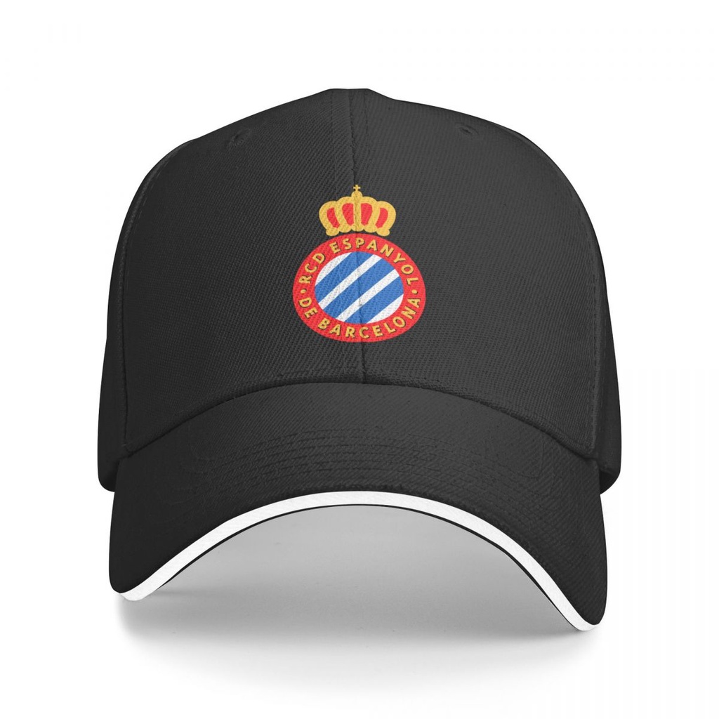 Mới RCD Espanyol logo Mũ Bóng Chày Unisex Chất Lượng Polyester Mũ Nam Nữ Golf Chạy Chống Nắng Mũ Sna